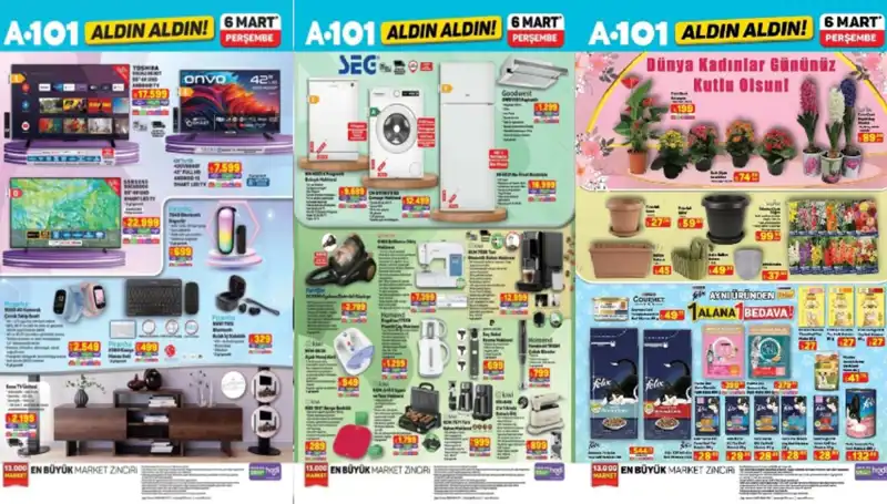 A101 Aktüel Ürünler Kataloğu: 6 Mart’ta Kaçırılmayacak Fırsatlar
