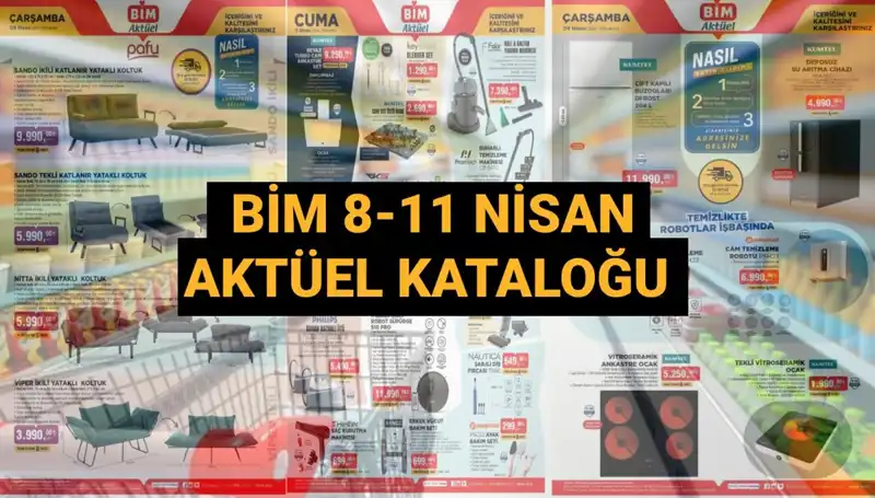 BİM 8-11 Nisan 2025 Aktüel Kataloğu: Yataklı Koltuklar, Mutfak Robotları ve Daha Fazlası!