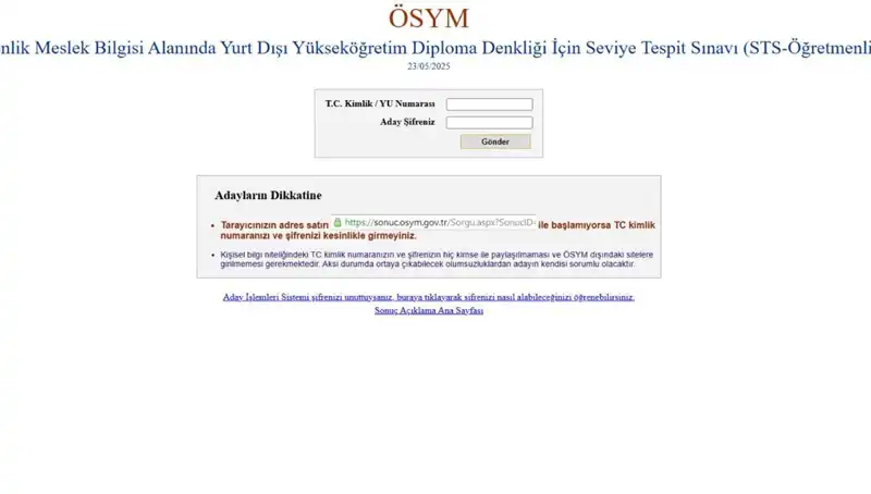Öğretmen Adaylarının Beklediği An Geldi: STS Sınav Sonuçları Açıklandı!