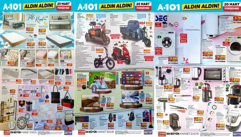 A101'de 20 Mart'ta Mutfak Elektroniğinde Büyük Fırsatlar Sizi Bekliyor!